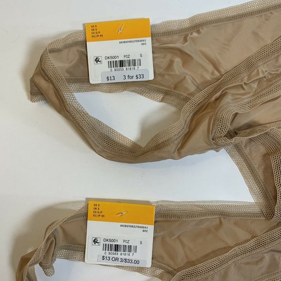 DKNY Litewear Thong - DK5001 Tan Size Small S New - Picture 3 of 6